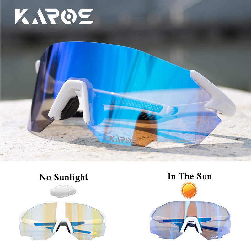 Mountain Biking Glasses - KAROS Photochromic Cycling Glasses MTB Road