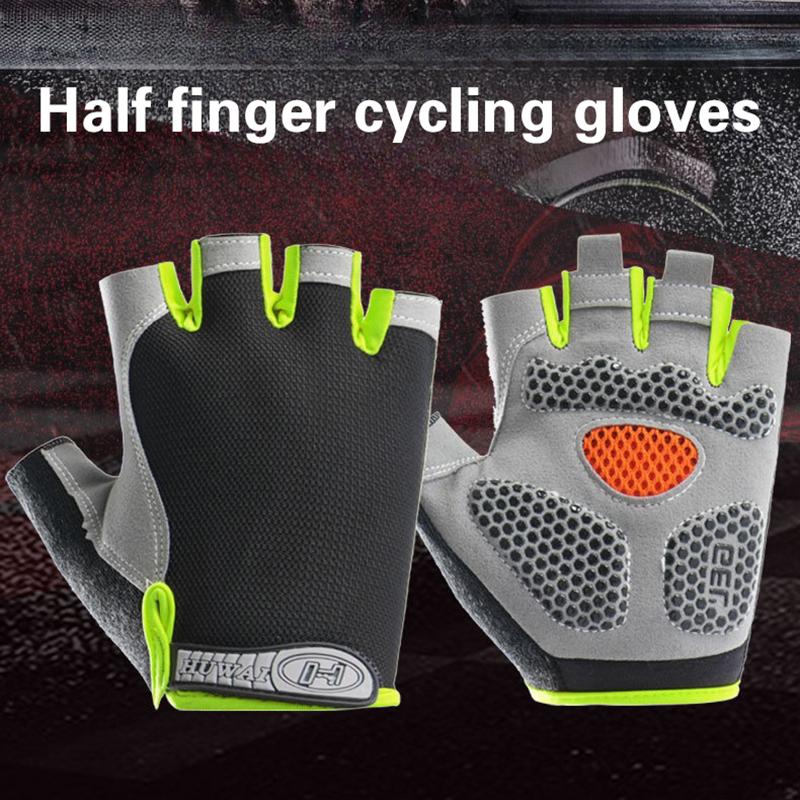 Fingerless Cycling Gloves Anti - Mountain Biking Gloves ulasan dan harga