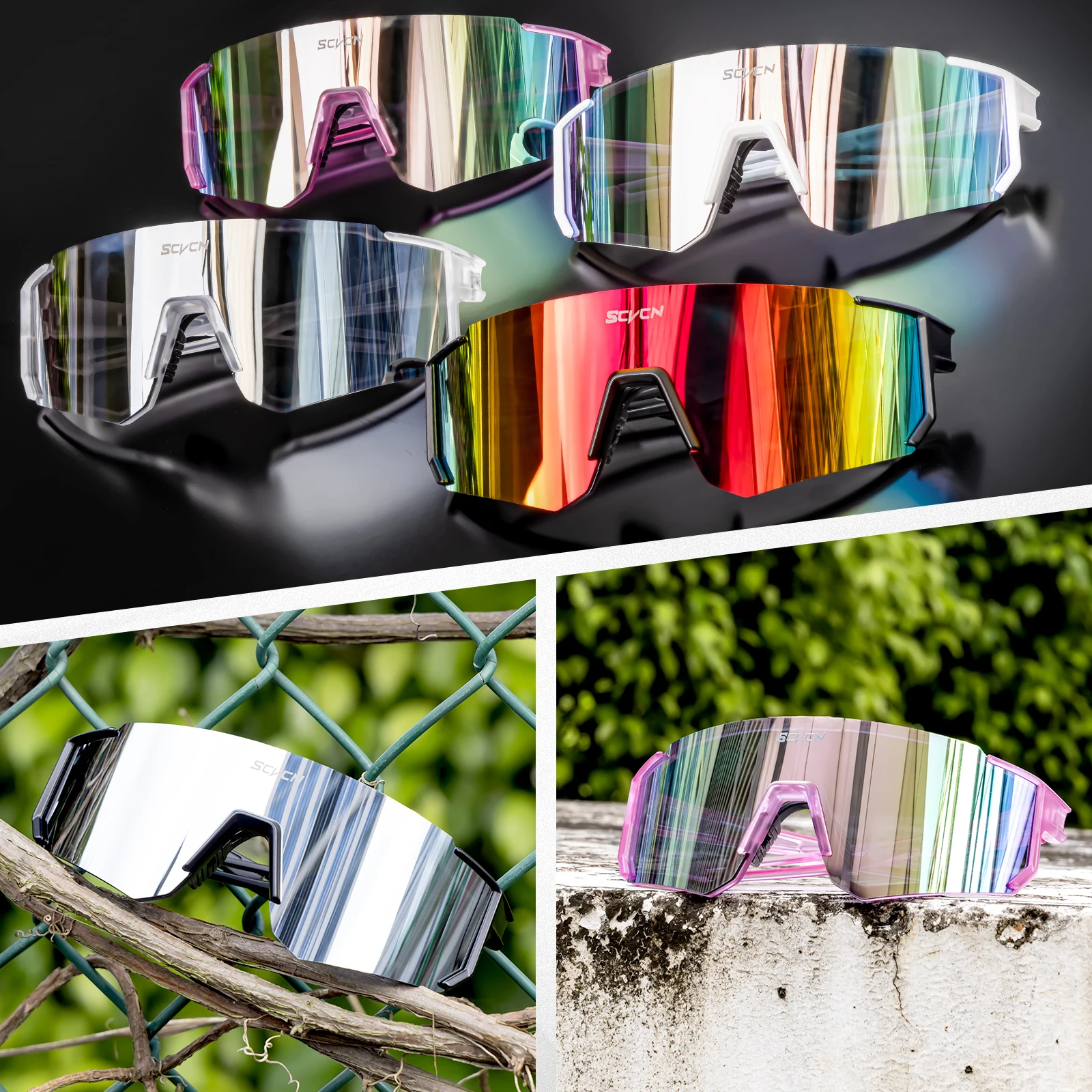 SCVCN New Photochromic Cycling - Mountain Biking Glasses ulasan dan harga