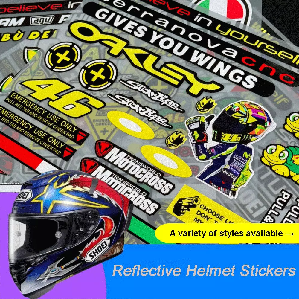 Reflective Decor Stickers for  - Mountain Biking Helmet ulasan dan harga