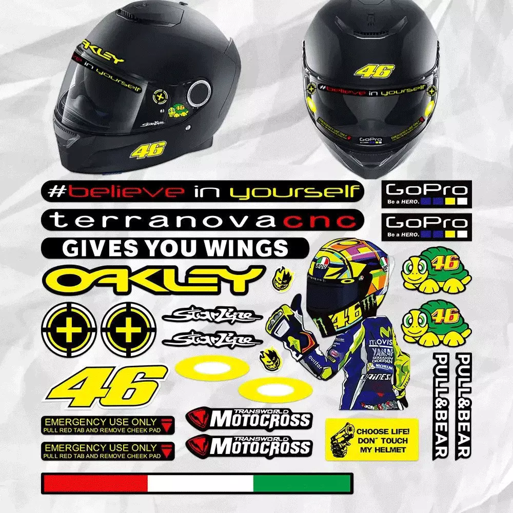 Reflective Decor Stickers for  - Mountain Biking Helmet ulasan dan harga