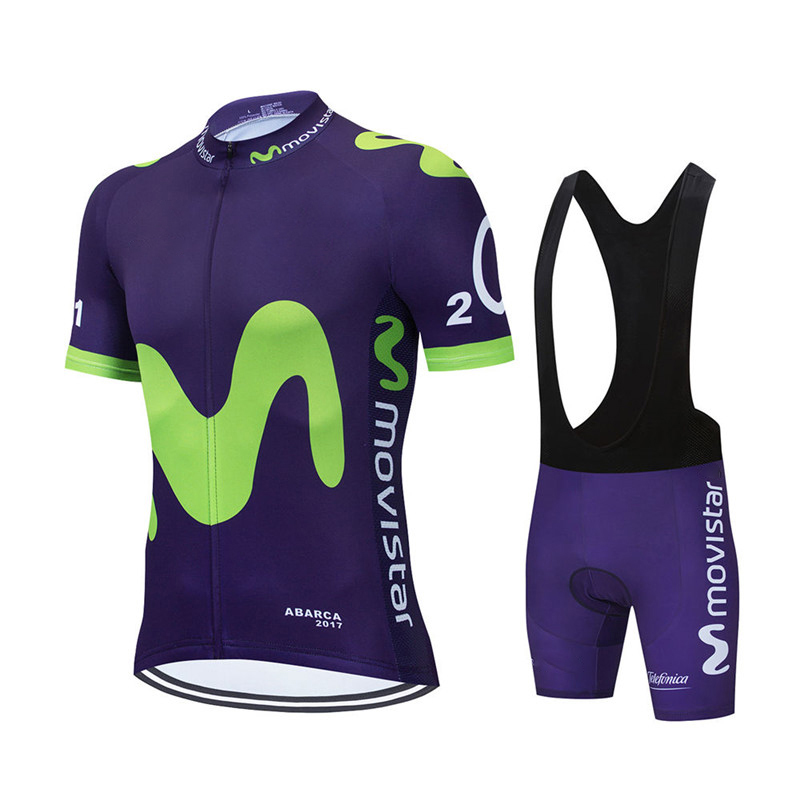 New Summer Movistar Team Cycli - Mountain Biking Uniform ulasan dan harga