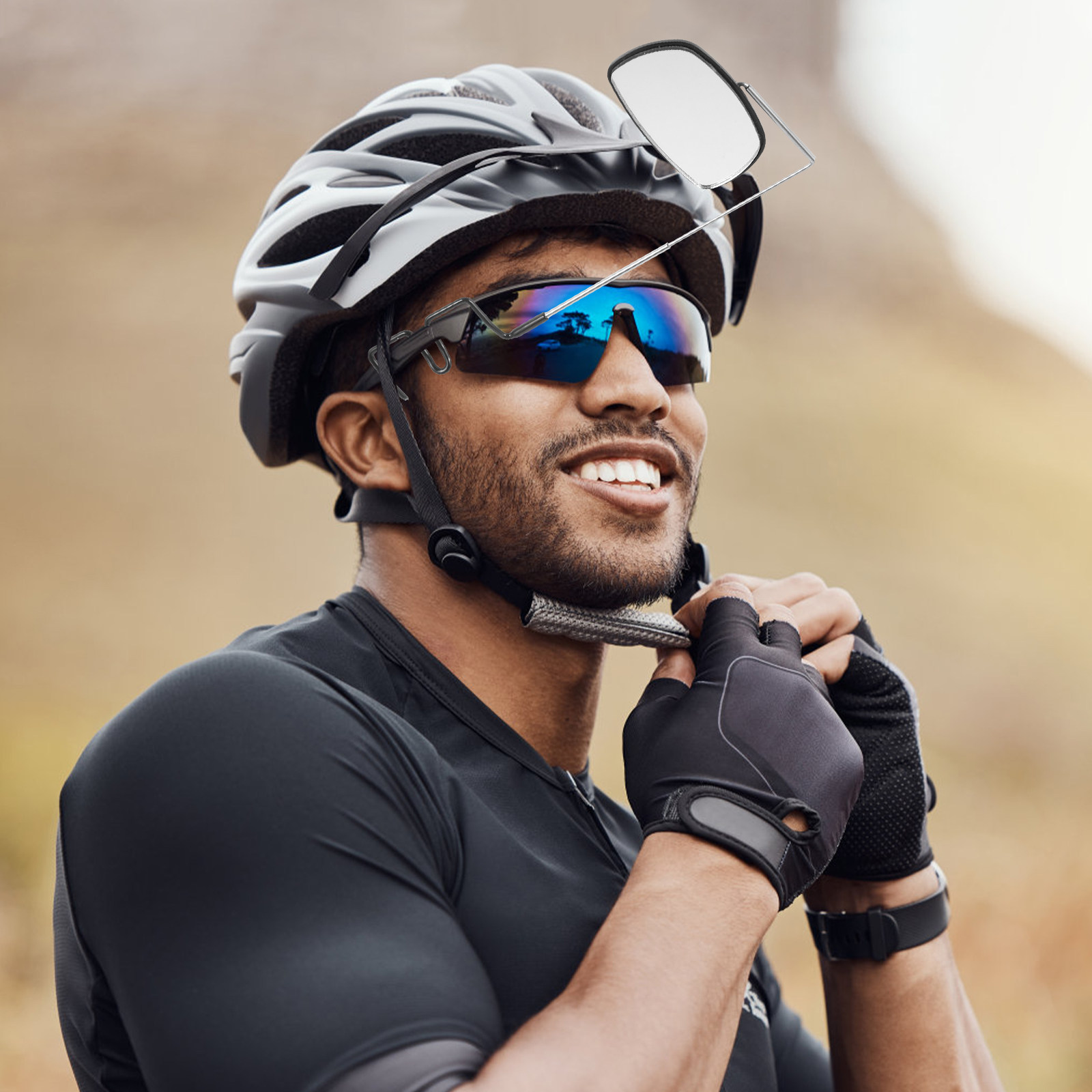 Bike Rearview Mirror for Glass - Mountain Biking Glasses ulasan dan harga