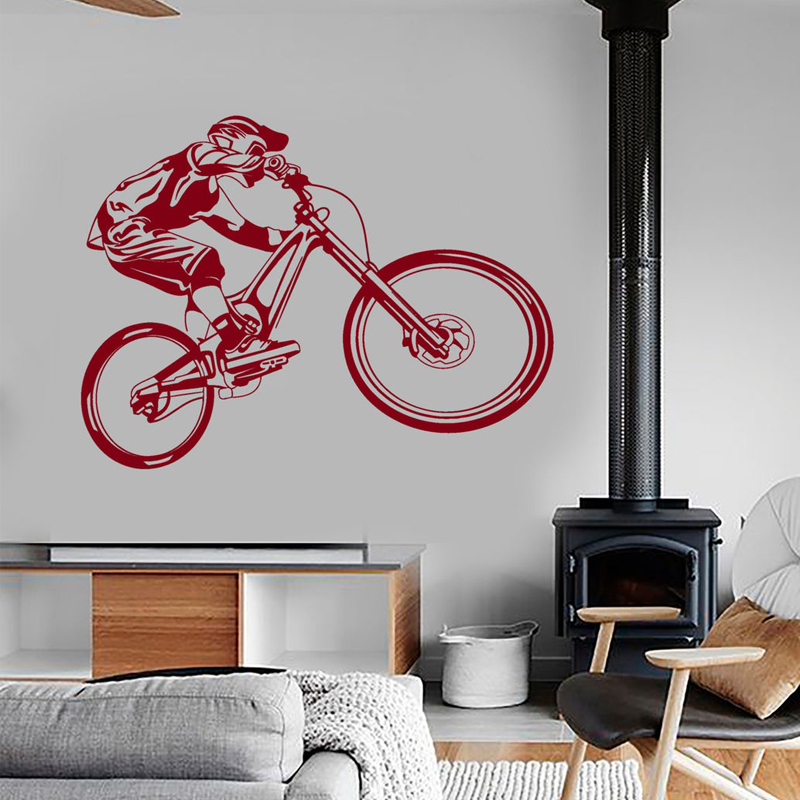 Wall Vinyl Decal Mountain Bike - Mountain Biking Extreme ulasan dan harga