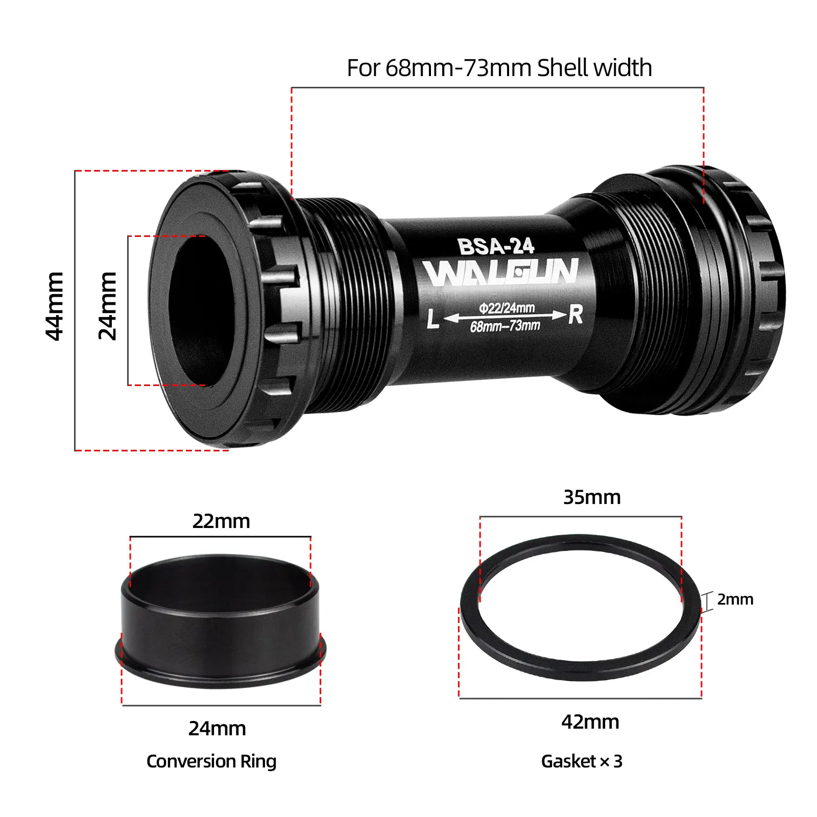 BSA Threaded Bike Bottom Brack - Bottom Bracket Press ulasan dan harga