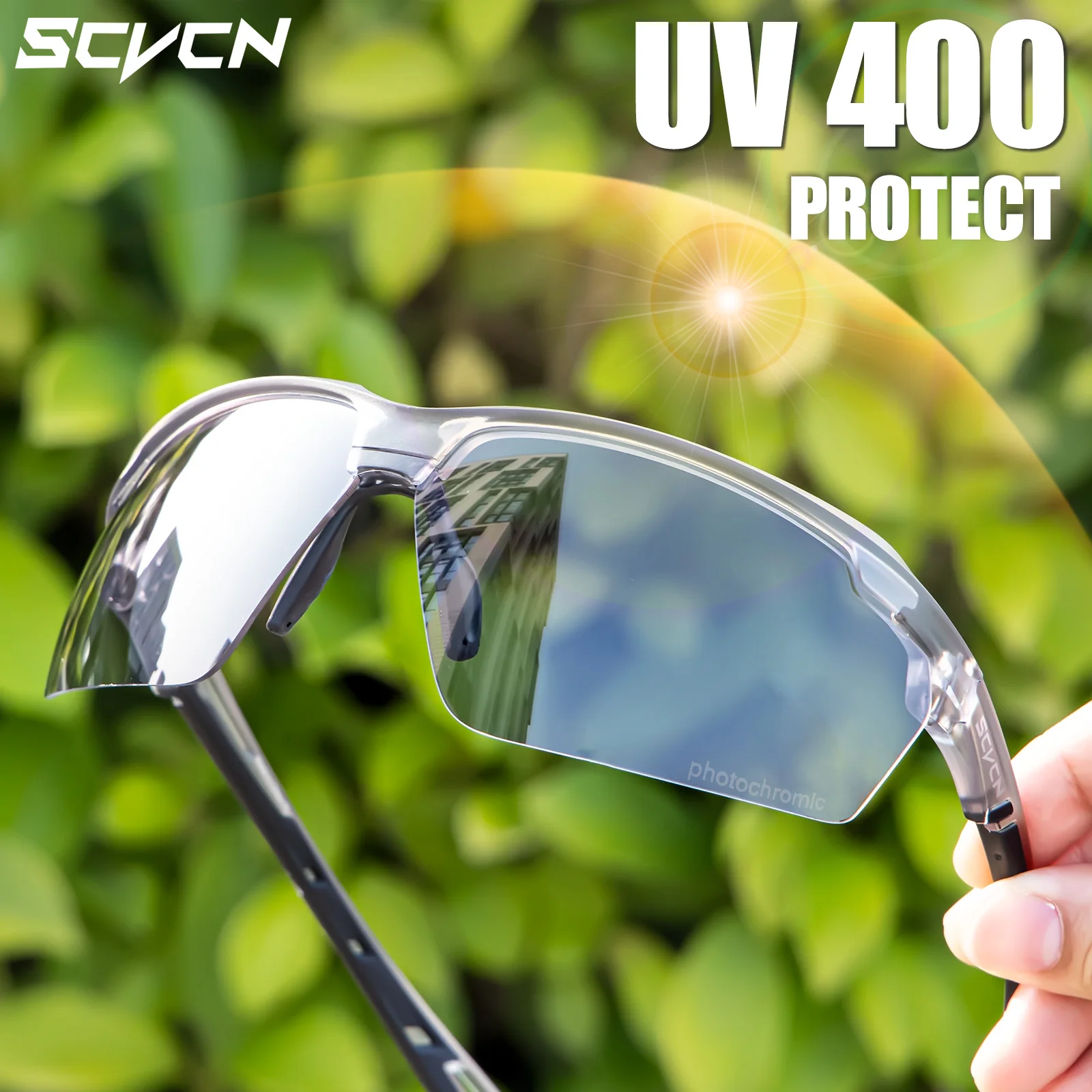 SCVCN Photochromic Cycling Sun - Mountain Biking Glasses ulasan dan harga